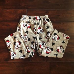 NWT Mens Mickey Mouse Disney Holiday Pajama Pants Bottoms Fleece size large